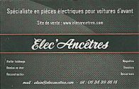 Tel : 06 38 39 86 18 - Mail : alain@elecancetres.com
