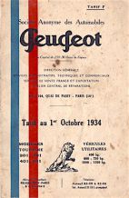 201, 301, 401, 601, SK, SKR, MK - octobre 1934